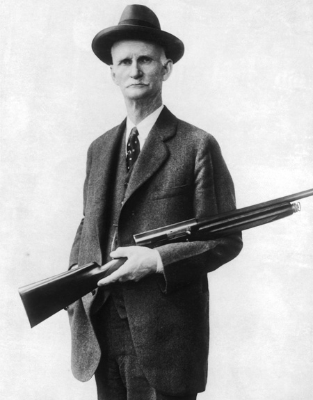 John M Browning with Auto 5 Shotgun