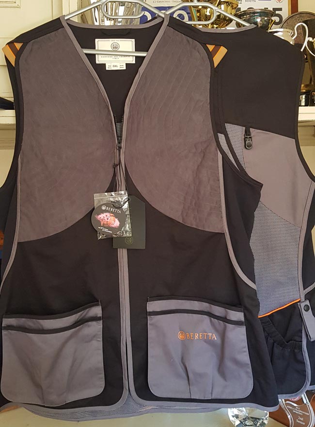 Beretta Dt11 Microsuede Slide Vest Black And Grey